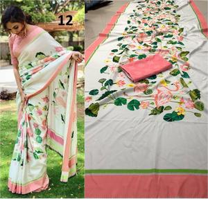 Saree coloré indien dernier concepteur vêtements de fête mariage dames femmes porter Georgette soie broderie travail Sari avec Blouse vêtement - Product Image 5