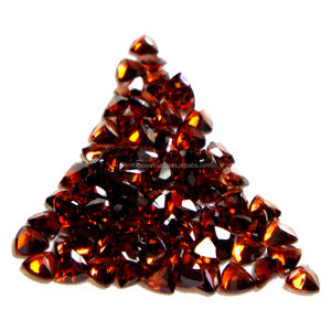 โกเมนสีแดงธรรมชาติรูปร่างผสมอัญมณีหลวมทำด้วยมือตัดเหลี่ยมเพชรพลอยโกเมนแบบกึ่งสังเคราะห์ - Product Image 4