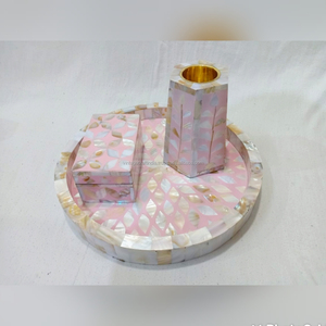 Ensemble de plateaux de luxe en nacre Mubkhar Bakhoor Brûleur Plateau de service Meilleure vente pour l'Aïd et le Ramadan Style animal - Product Image 6