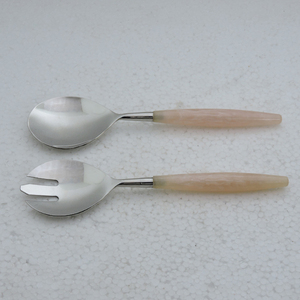 Nouveau design en acier inoxydable avec ustensiles de cuisine de restaurant multifonctionnels plaqués argent Outils à salade faits à la main accessoires de cuisine - Product Image 6