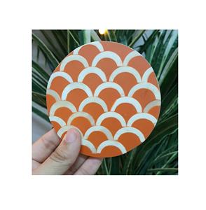 Luxury Mother of Pearl Black & <b>White</b> Tea <b>Coaster</b> Handmade Use Modern Handicrafts Home Use Items Sale - Product Image 3