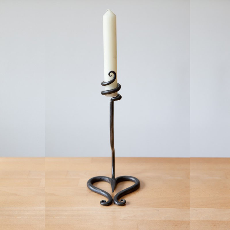 ULDIGI Porte-Bougie Mural En Fer Forgé Style Européen Élégant - Chandelier Suspendu Intérieur Extérieur, Noir 39x12cm