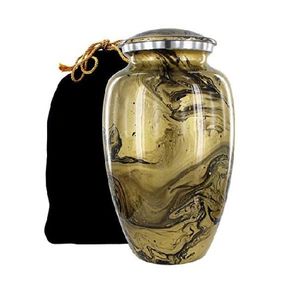 Urna de cremación clásica elegante de 200 libras de capacidad, diseño definitivo, cenizas de Metal, nicho, columbario, urnas definitivas para adultos - Product Image 1