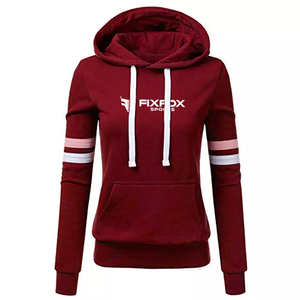 Hoodies décontractés pour femmes, 100% coton, tricotés pour l'hiver, à la mode, avec motif floral imprimé, logo personnalisé sur le devant, écologiques - Product Image 4
