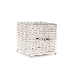 Crystal Beaded Designer <b>Card</b> <b>Box</b> High Quality Decorative Wholesale <b>Card</b> <b>Box</b> Customized Shape Tabletop Decorative Crystal <b>Box</b> - Product Image 3