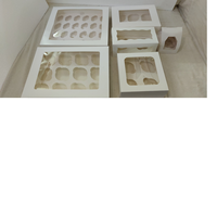 Boîtes en papier écologiques faites à la main avec laminage mat et revêtement UV pour boulangeries et pâtisseries