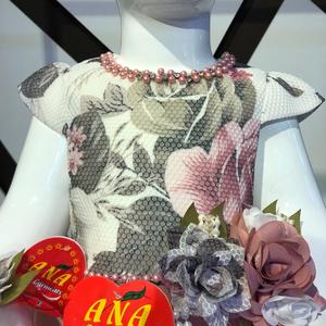 เดรสผ้าซาตินลายดอกไม้พิมพ์ลายดอกไม้, เดรสโมติสำหรับเด็กผู้หญิงสไตล์ปาร์ตี้พร้อมที่แต่งผมทรงโค้งสำหรับฤดูใบไม้ผลิสำหรับเด็ก - Product Image 3