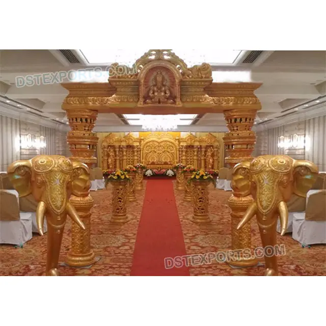 Srílico portão de entrada de casamento & passeio, portão luxuoso de portão de casamento e passeio do sul indiano