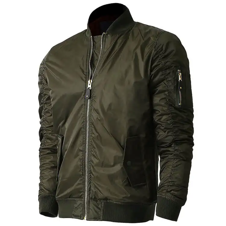 custom bumper jacket men windproof jackets for men casual glow in dark jacket men's casual outdoor wear
