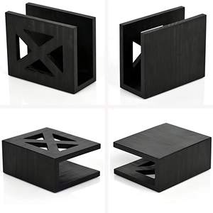 Porte-serviettes en fer en métal noir taille moyenne haute qualité forme personnalisée prix abordable décor de Table élégant - Product Image 2