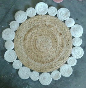 Braided Rug Carpet Play Area <b>Mat</b> Carpet New Jute & Wool for Living Room and Kid Design Multi Color Custom Polybag Teen Plain 10F - Product Image 4