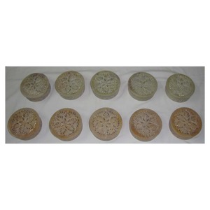 Caja redonda de alta calidad para tallado de piedra jabonera - Product Image 1