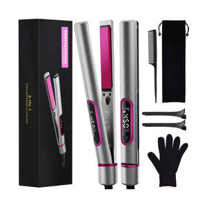 2025 nuova <span class=keywords><strong>piastra</strong></span> per capelli in ferro piatto 2 in1 e <span class=keywords><strong>piastra</strong></span> flottante in ceramica lunga 3D per lo Styling dei capelli - Product Image 6