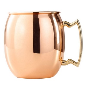 Tasses à mules de Moscou Tasses à mules en cuivre de Moscou Tasses à boissons faites à la main martelées légères Décoration de maison et de restaurant - Product Image 2