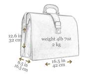 Porte-documents rigide unisexe en cuir véritable personnalisé pour homme, usage quotidien, logo personnalisé, modèle TRE-0033, 1 pièce/sac poly, PK, pratique et facile