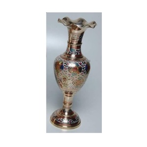 Florero de latón grabado, nuevo florero Popular, jarrón de oro al por mayor, moderno adornado de lujo, Adorno de oro para el hogar, Mesa - Product Image 2