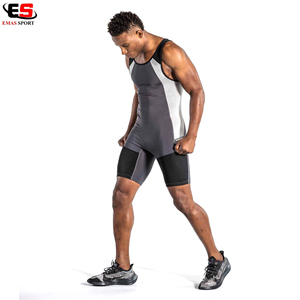 Justaucorps de lutte unisexe pour l'entraînement en salle de sport et l'haltérophilie, 100% polyester, tailles et couleurs personnalisables - Product Image 3