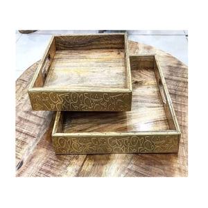 ชุดถาดเสิร์ฟอาหารอิสลาม ทำจากไม้และสแตนเลส 2 ขนาด ราคาประหยัด - Product Image 3