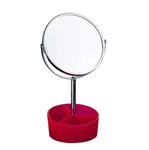 Household Chrome plated Stand Makeup Table Mirror bathroom mirror