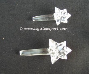 Cristal curativo puntos | Cristal cuarzo Merkaba estrella - Product Image 4