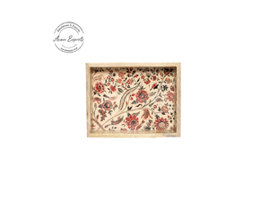 Oneup — plateau de service en bois en émail, avec poignée personnalisée, taille Standard pour le salon - Product Image 4