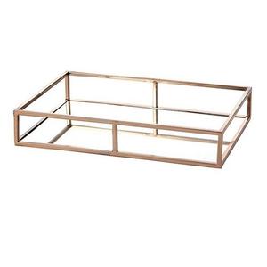 Ensemble de deux plateaux de service décoratifs, en miroir, rectangulaire, plats de service fantaisiste, fait à la main, de styliste, pour le mariage, 12 pièces - Product Image 6