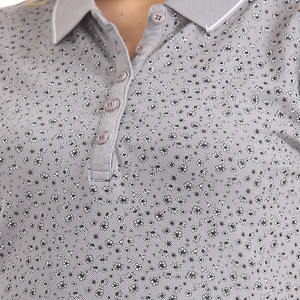 Camiseta de algodón 100% de gama alta para mujer, camiseta de polo con logotipo personalizado, estilo deportivo de Golf, camiseta informal de alta calidad, serigrafía sólida - Product Image 6