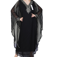 2026 Tendance Dubaï : Abaya, Jilbab, Robe longue maxi, Kaftan, Crop top, Manches papillon, Fente latérale, Style artisanal - Vente en gros