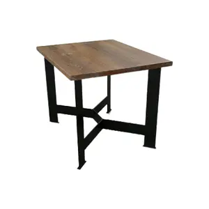 Tavolo da tavolo In ferro battuto e legno fatto a mano di grandi dimensioni centro dal miglior esportatore In India