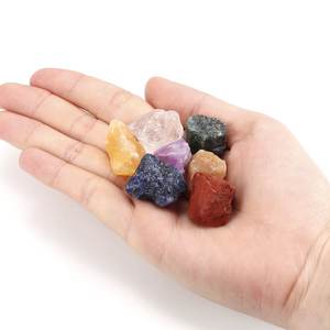 หินหยาบ 7 จักระ หินผสม หินดิบหยาบสําหรับคริสตัลบําบัดเรกิธรรมชาติ Un ขัดอัญมณีดิบคริสตัลผู้ค้าส่งธรรมชาติ - Product Image 4