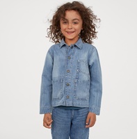 Veste en jean pour enfants, Logo personnalisé, vêtements d'hiver, pour garçons et filles,