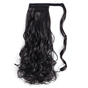 Queue de cheval à clipser en cheveux vierges vietnamiens de qualité supérieure, origine Nasa Hair, cuticules intactes, vente en gros, prête à l'emploi, noir ombré - Product Image 1