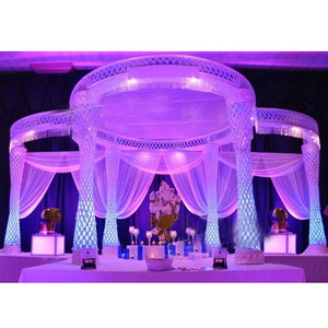 ชุดมณฑปแต่งงานคริสตัลดีไซน์ใหม่ มณฑปแกะสลักจากไฟเบอร์คริสตัล มณฑปไฟเบอร์คริสตัลวิบวับหรูหรา สไตล์อังกฤษ - Product Image 1