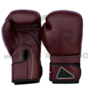 Guantes de boxeo en forma de China, diseño personalizado de gimnasio, boxeo, entrenamiento, cuero negro, Fitness, rojo, Logo personalizado de PVC, Color MMA - Product Image 2