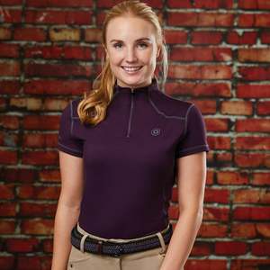 Chemise d'équitation pour femmes, à manches courtes, haut d'équitation, de Performance, pour dames - Product Image 5