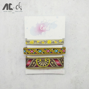 Trend 2022 DIY <b>Accessories</b> Vintage Jacquard Woven <b>Braid</b> Set of 3 - Product Image 2