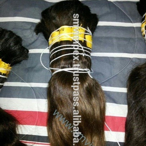 Cheveux bruts naturels purs indiens en vrac cheveux humains indiens d'Inde. Un donneur Cheveux indiens naturels ondulés et droits d'Inde - Product Image 1