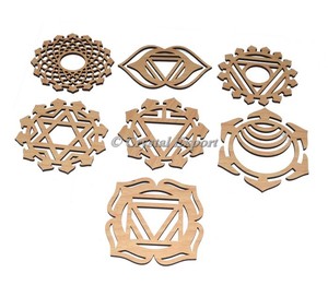 Buy Online Healing 7 Chakra Wooden <b>Coaster</b> <b>Agate</b> Gemstone Carved Engraving Style Love Style - Product Image 1