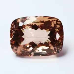 Natural Pink Morganite potongan bantal segi longgar batu permata pasokan bersertifikat Oval memotong Morganite 4mm 5mm 6mm batu pasokan grosir