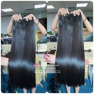 Cabello humano liso de hueso vietnamita, superdoble estiramiento, vendedor de cabello virgen Alineación de cutícula, mechones de cabello vietnamita sin procesar - Product Image 1