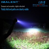 IMALENT LD10 lampe de poche LED taille pouce 1200 lumens torche avec écran OLED pour les besoins d'edc