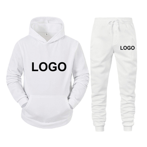 Unisex Regular Fit Midweight Premium Quality <b>Polyester</b>/Cotton Fleece Hoodie <b>Tracksuit</b> Breathable Casual Adults Autumn Sweatsuit - Product Image 1
