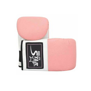 Guantes de boxeo de diseño OEM, Color rosa y blanco, lisos, hechos con cuero de PU, hechos en paquistaní - Product Image 6