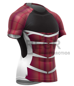 Custom Sublimated Compression Gym Shirts Long Sleeve BJJ Rashguard MMA <b>Mens</b> Rash Guard - Product Image 1