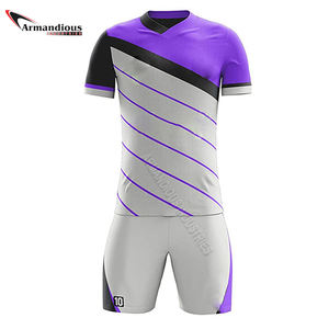 Conjunto de Camisetas de Fútbol Unisex para Adultos, Personalizables con Nombre de Equipo, Secado Rápido, Transpirables, 100% Poliéster, para Uniformes de Fútbol - Product Image 2