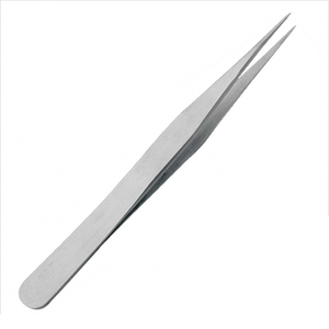 Papier enduit belle pince à épiler extension de cils en acier inoxydable pointe incurvée sourcils Arts pince à épiler avec emballage personnalisé - Product Image 6