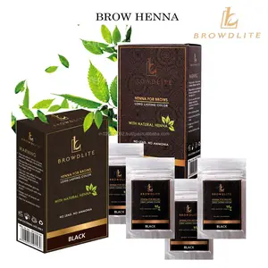 Kit de Henna para cejas, cosmético indio de larga duración, Henna para cejas en polvo, maquillaje de ojos, gran oferta