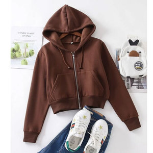 Sudaderas con capucha para mujer, top corto de alta calidad con diseño personalizado, novedad - Product Image 5