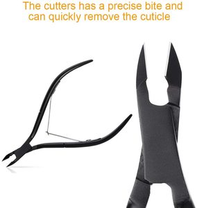 Triangle Cuticle Nail Pusher Scraper and Professional Stainless Steel Cuticle Nipper Set for Fingernails and Toenails - Product Image 6