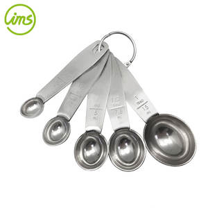 Ensemble de cuillères à mesurer en acier inoxydable pour ingrédients secs ou liquides Matériau métallique durable - Product Image 2